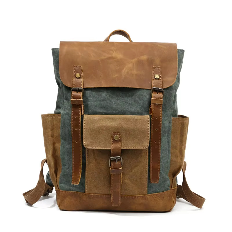 Canvas School Backpack Custom Logo