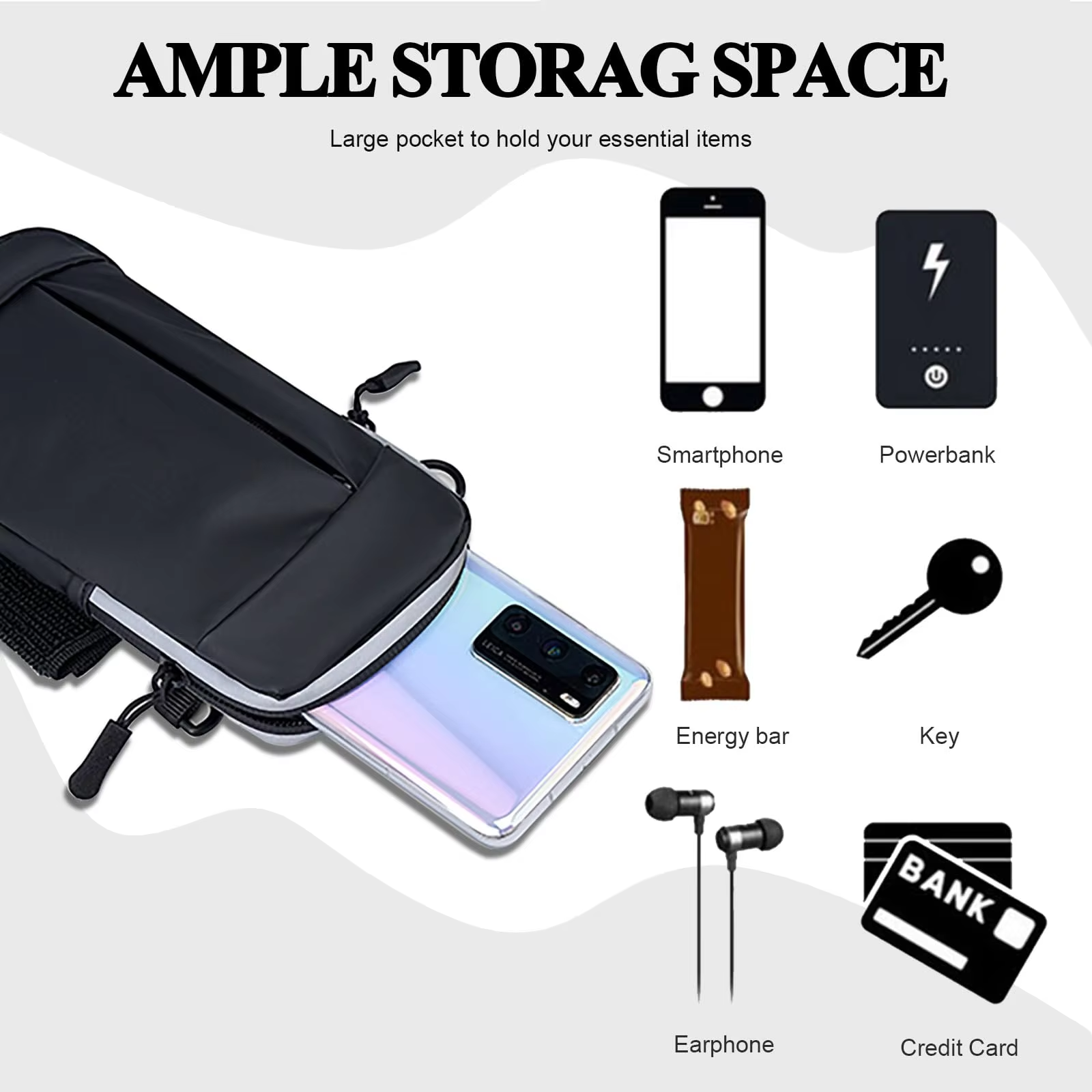 Running Armband Phone Holder 