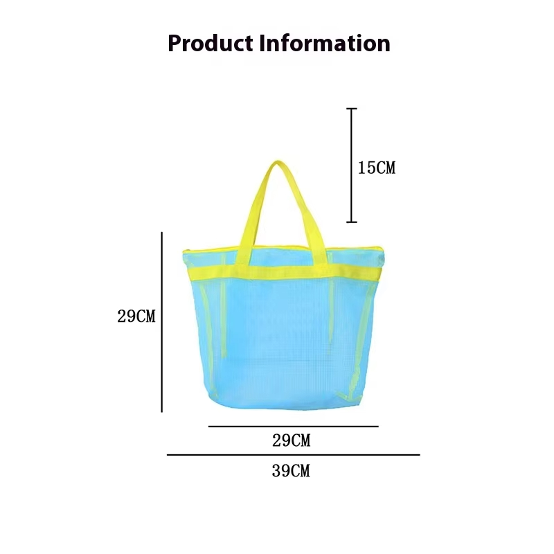 Mesh Beach Bag Fashionable Travel Handbag