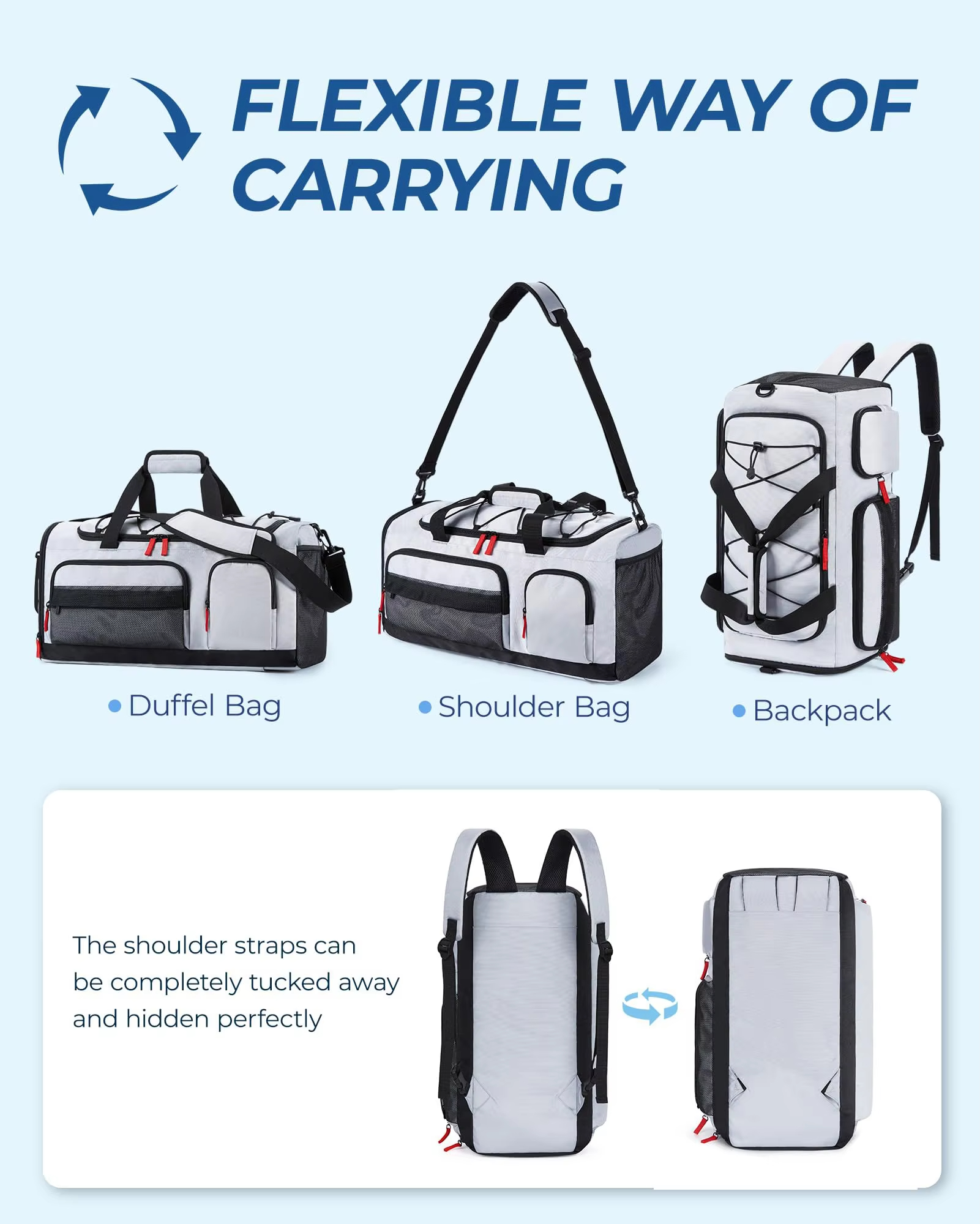  Travel Duffel Bag Carry On Bag 