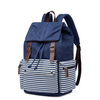 Fashionable Striped Travel Backpack Student Backpack 