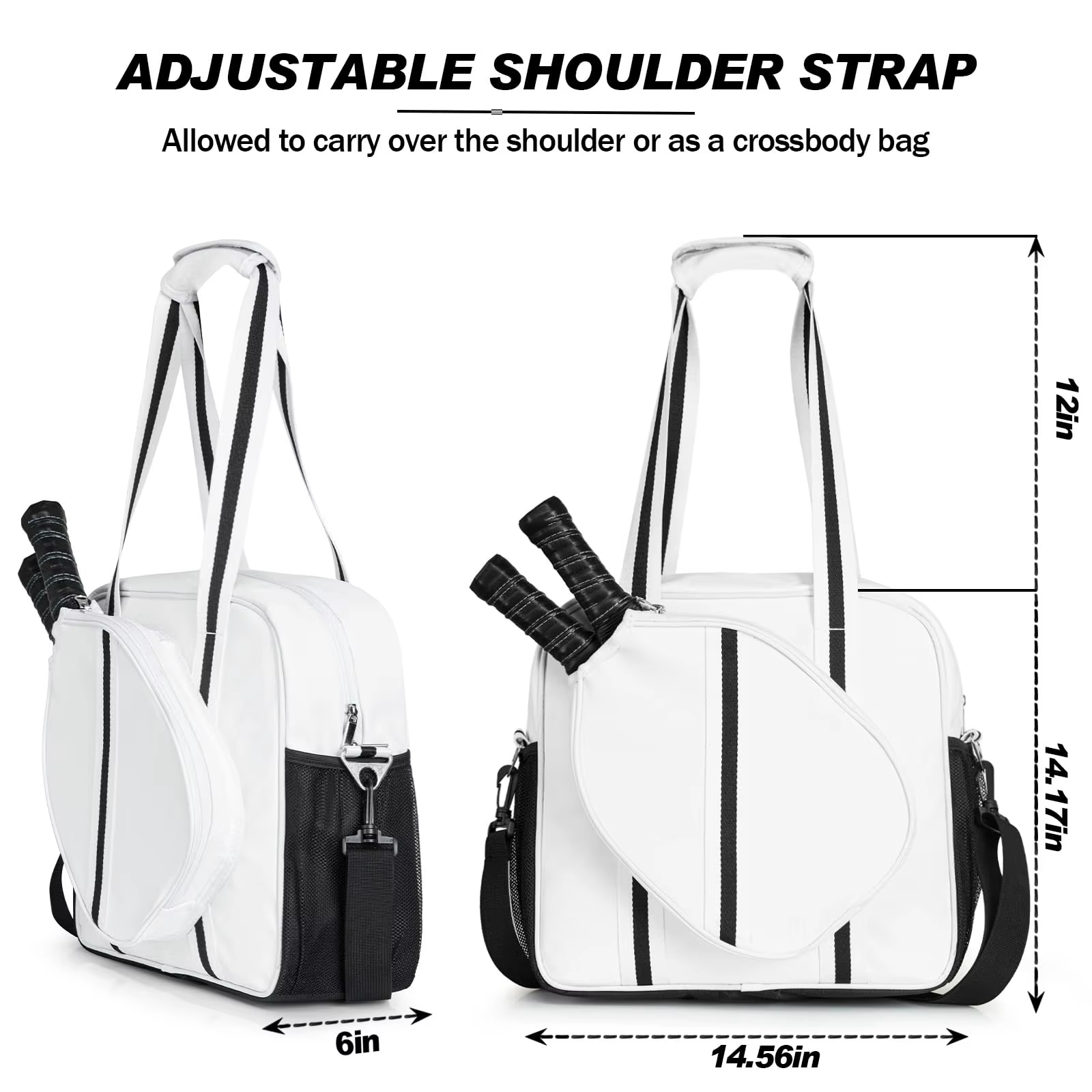 Badminton Pickleball Tote Bag Casual