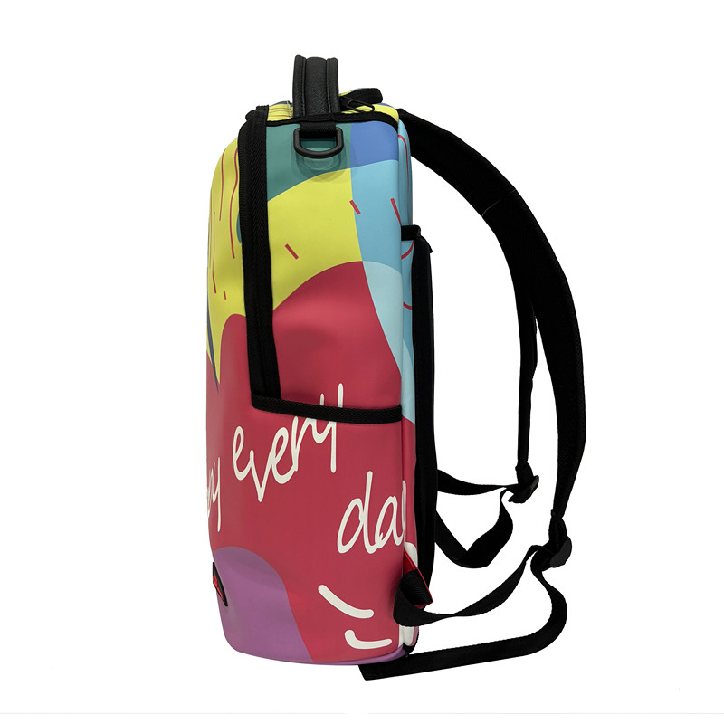  Custom Casual Leather school Backpack For school