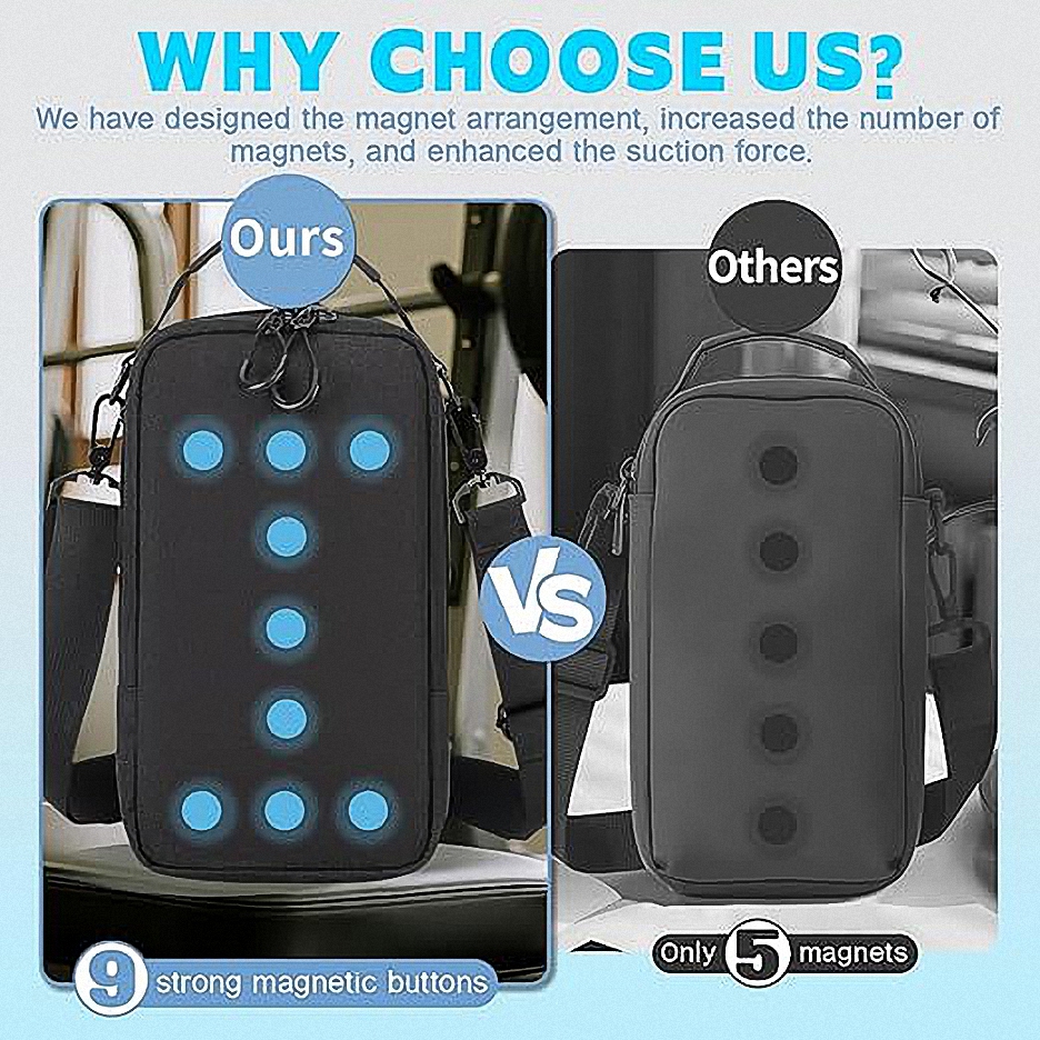 Magnetic Gym Bag, Crossbody Bag