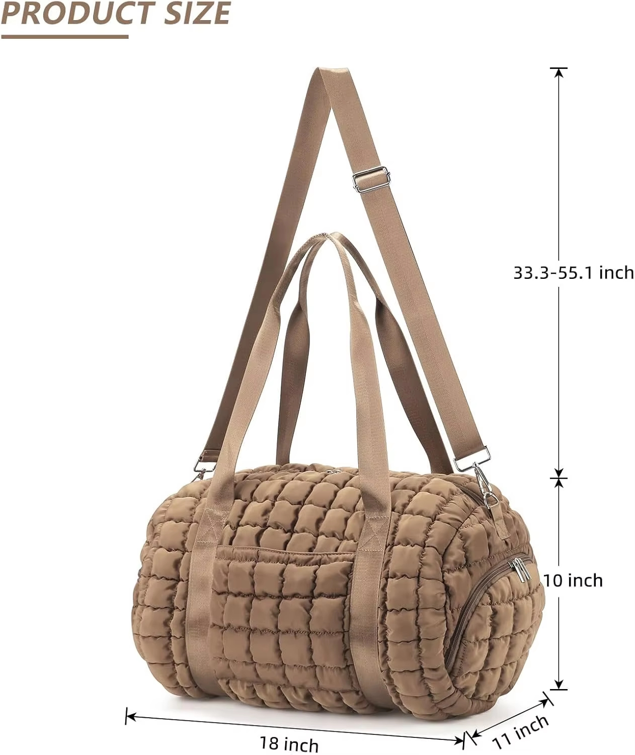  Lightweight Puffy Duffel Bag