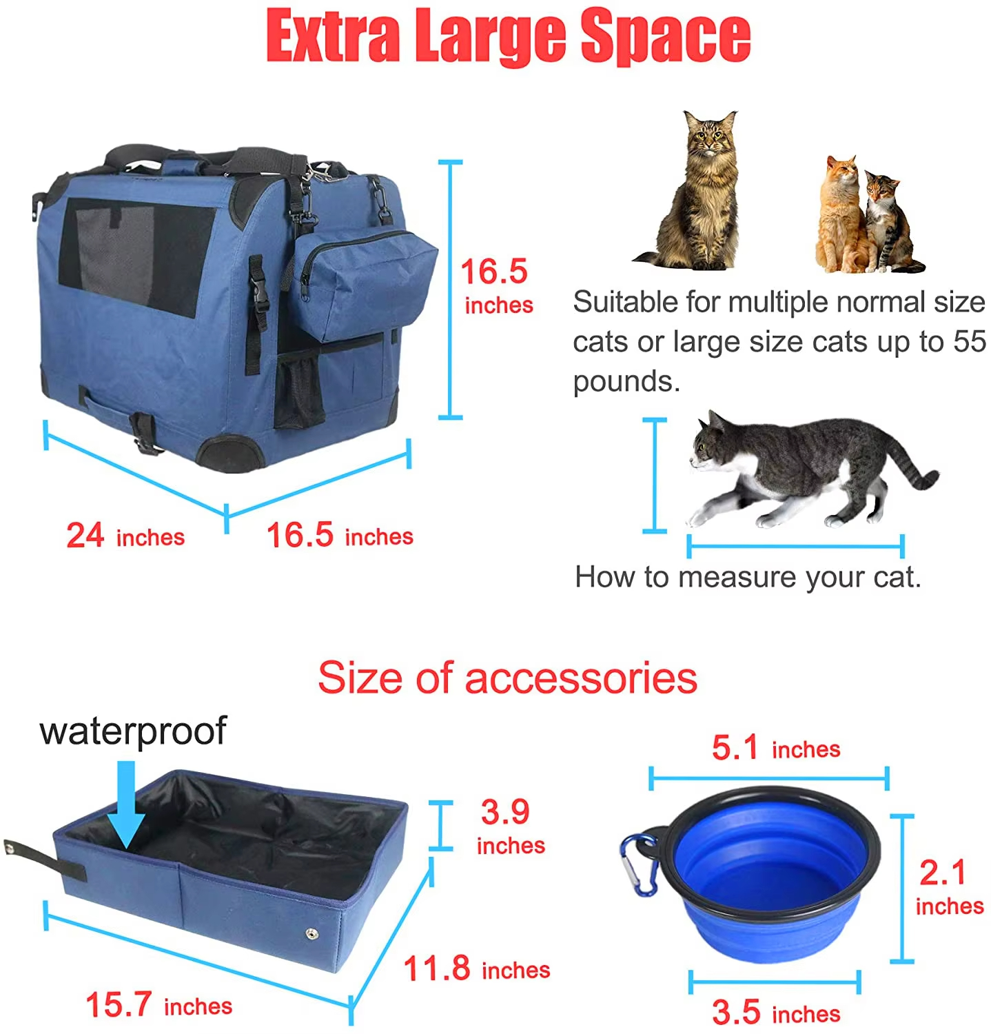 Netting Fabric Pet Carrier Bag