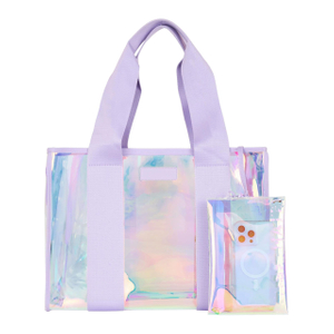 Iridescent Clear Tote Bag for Beach