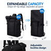  Rolltop Backpack Travel Backpack Casual Daypack 