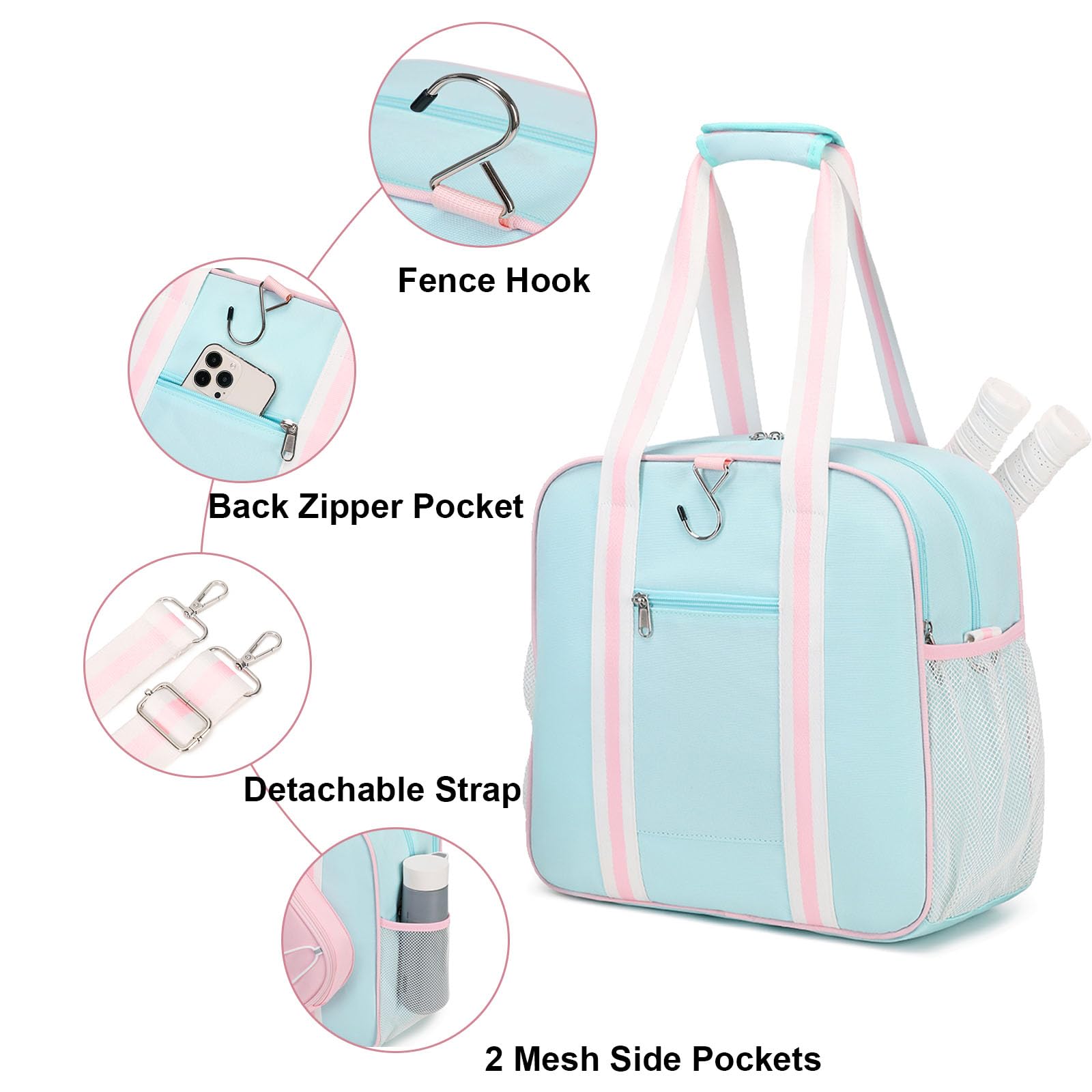 Badminton Pickleball Tote Bag