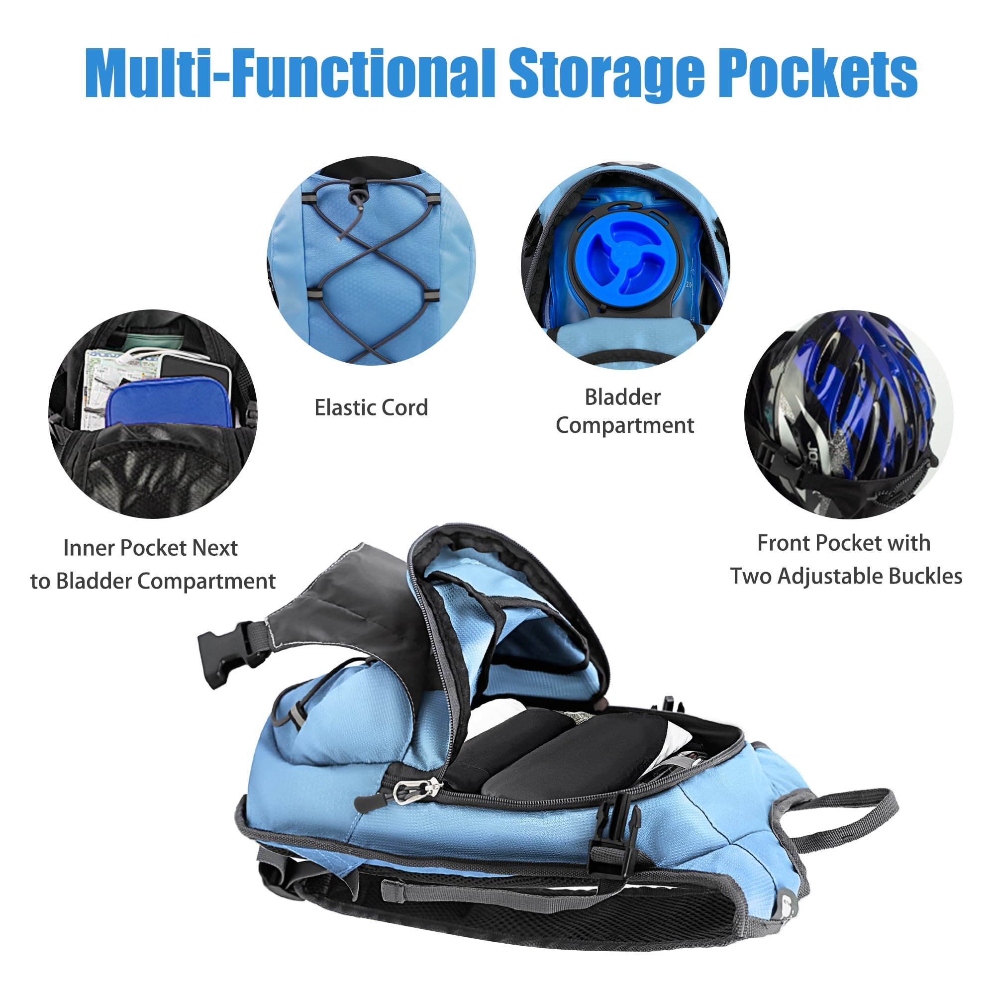  Hydration Backpack With 2l Hydration Bladder Water