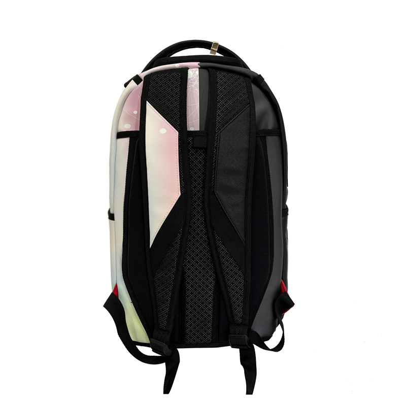  Fashion Printed Custom Leather Backpack Casual Sports Backpack