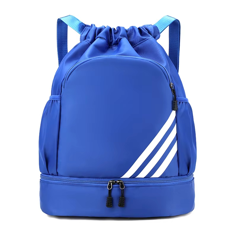 Student Backpack Drawstring Bag Shoe Compartment