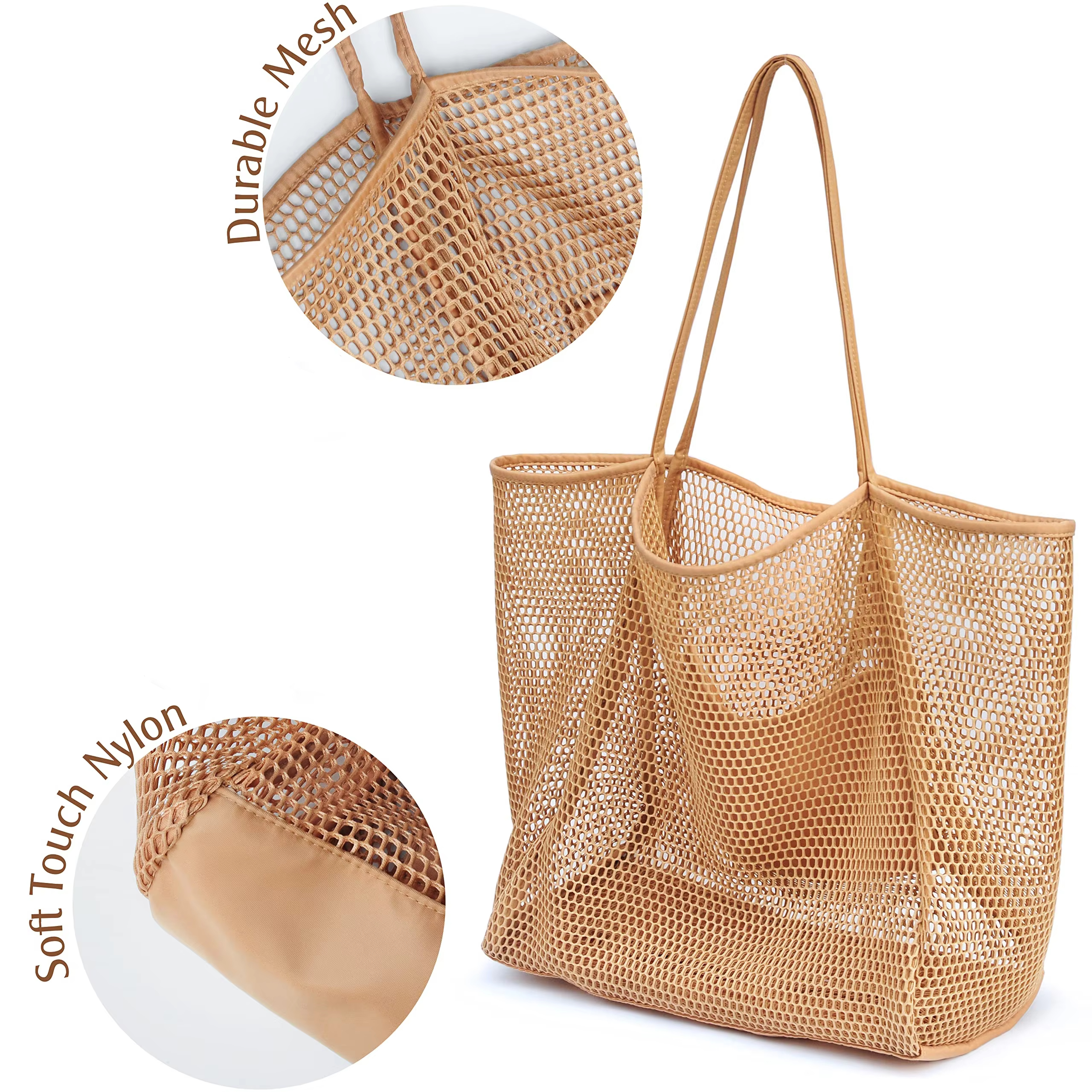 Beach Net Tote Bag Swim Bag