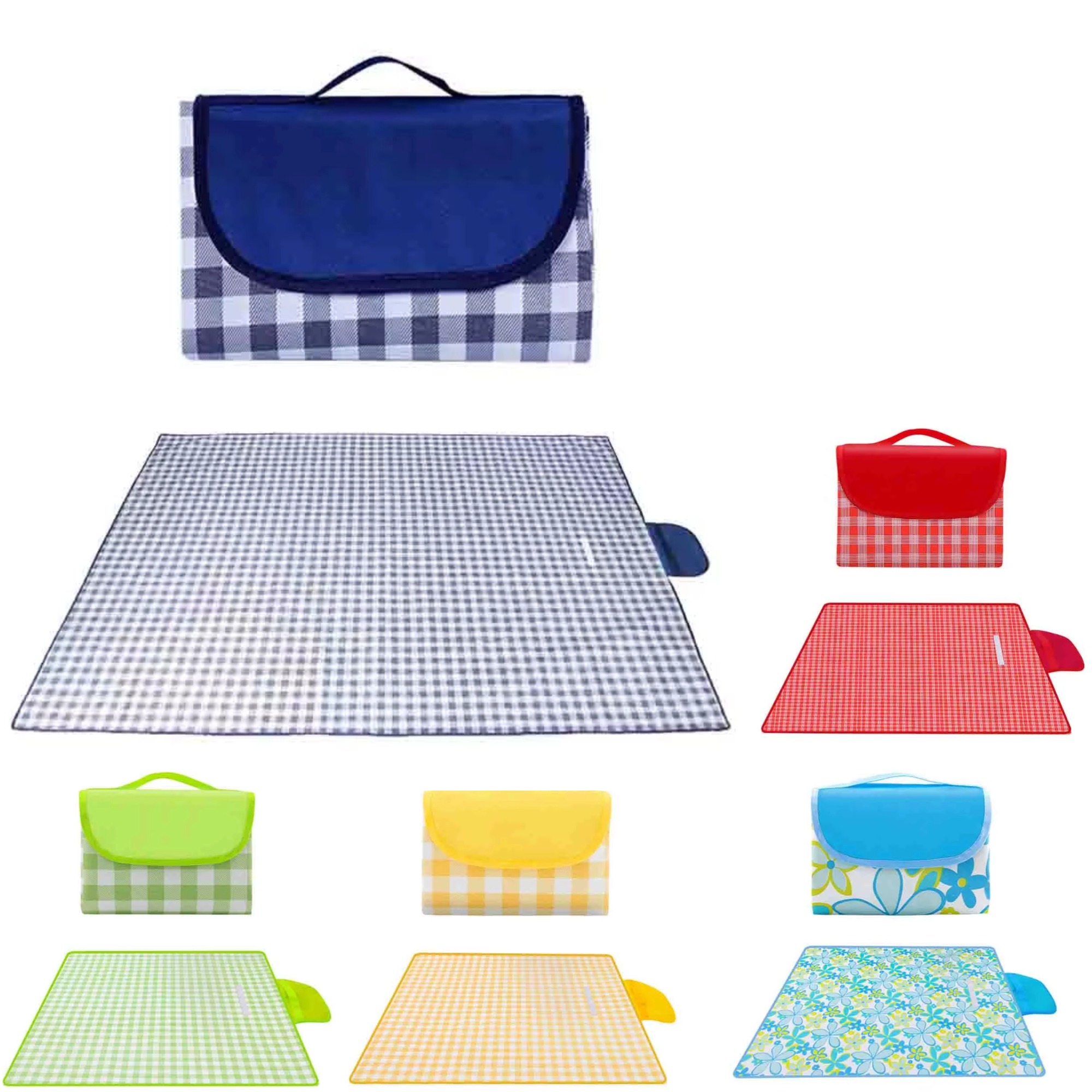 Mat Handbag Style Folding Picnic 