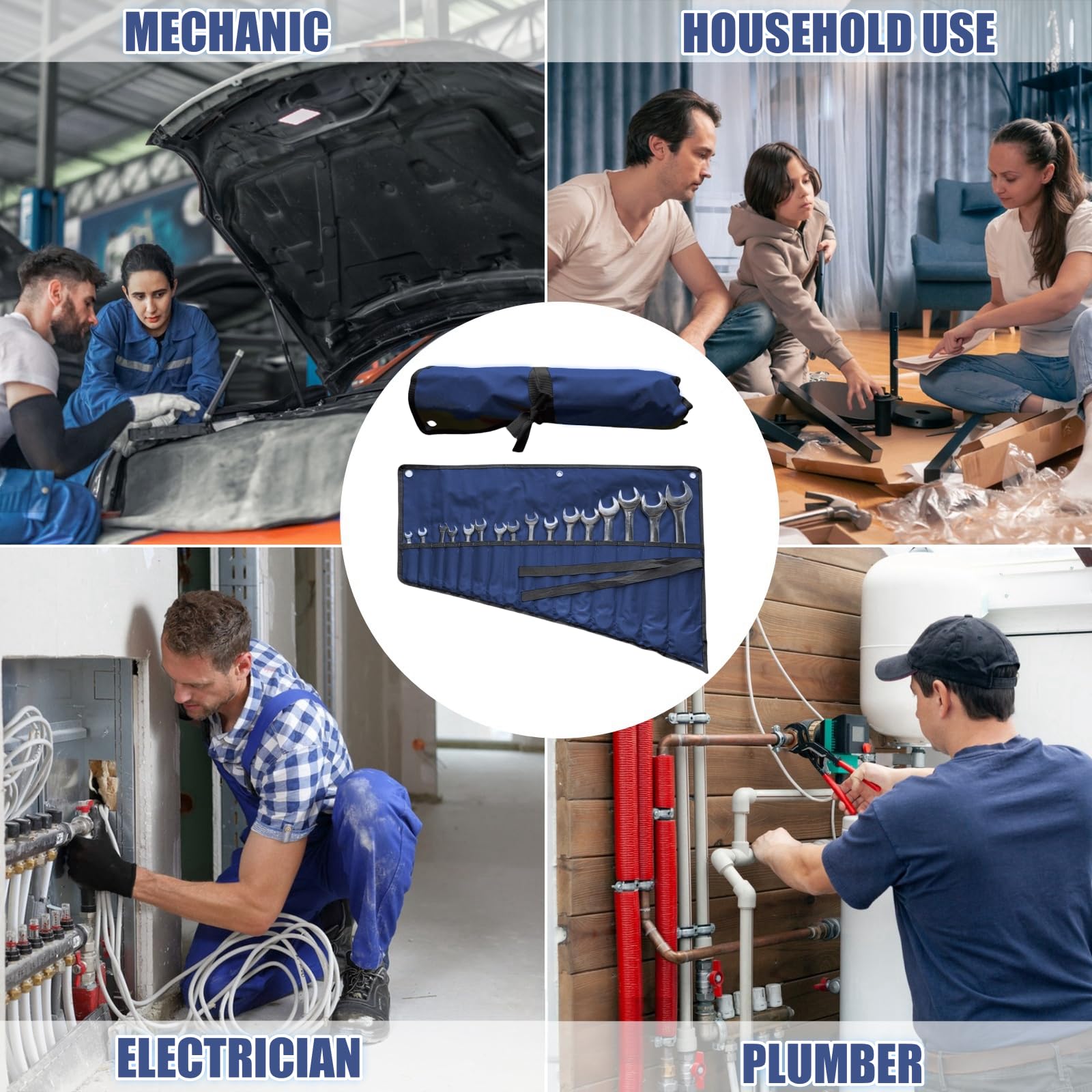 Rolled Tool Pouch Bag