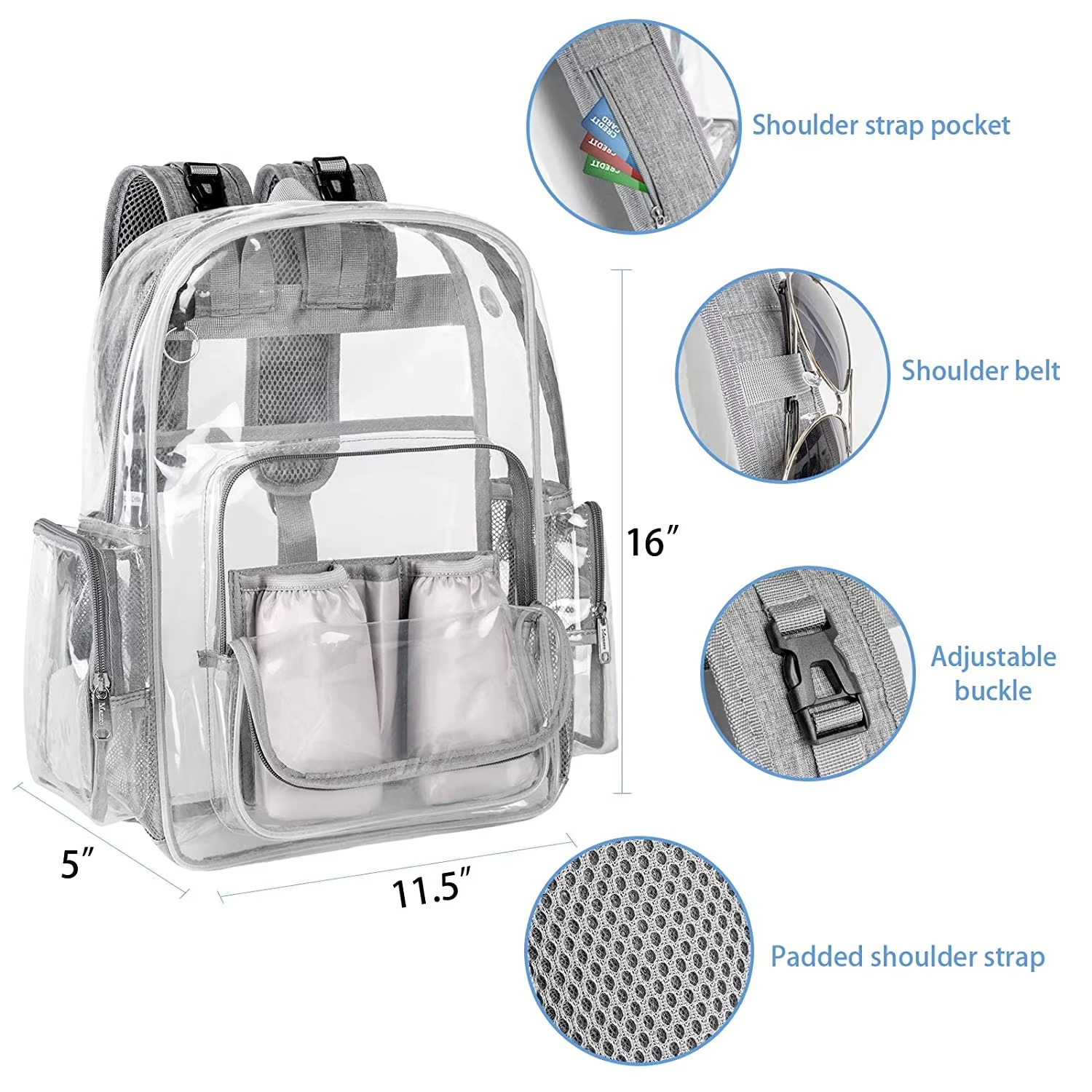 Diaper Bag Backpack Baby Bag Transparent Pvc