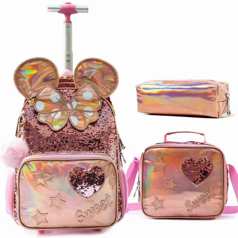 Cute Sequin Girl Backpack