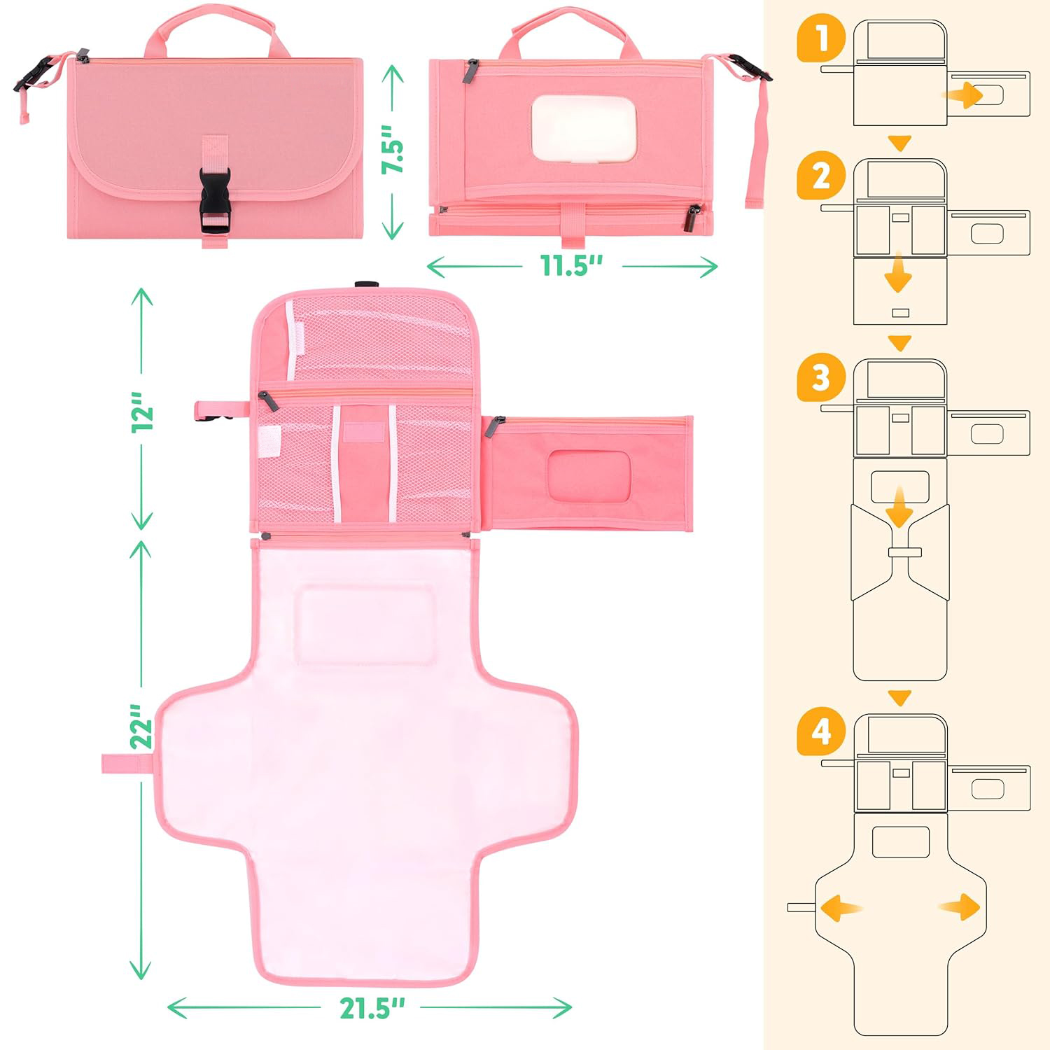 Portable Baby Diaper Bags