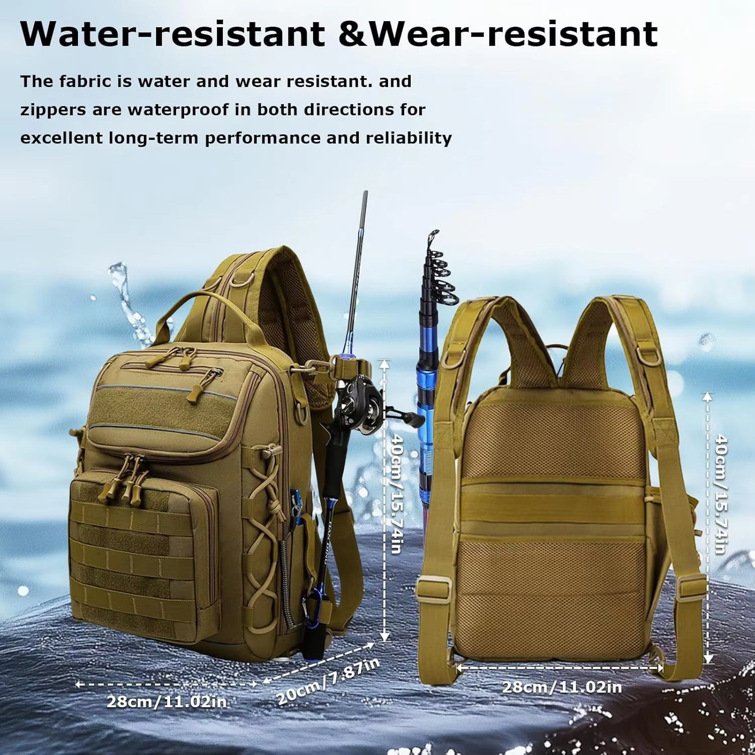  Waterproof Tackle Bag and Rod Holder