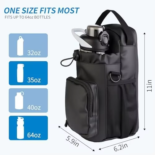 Magnetic Gym Bag Sport Bottle