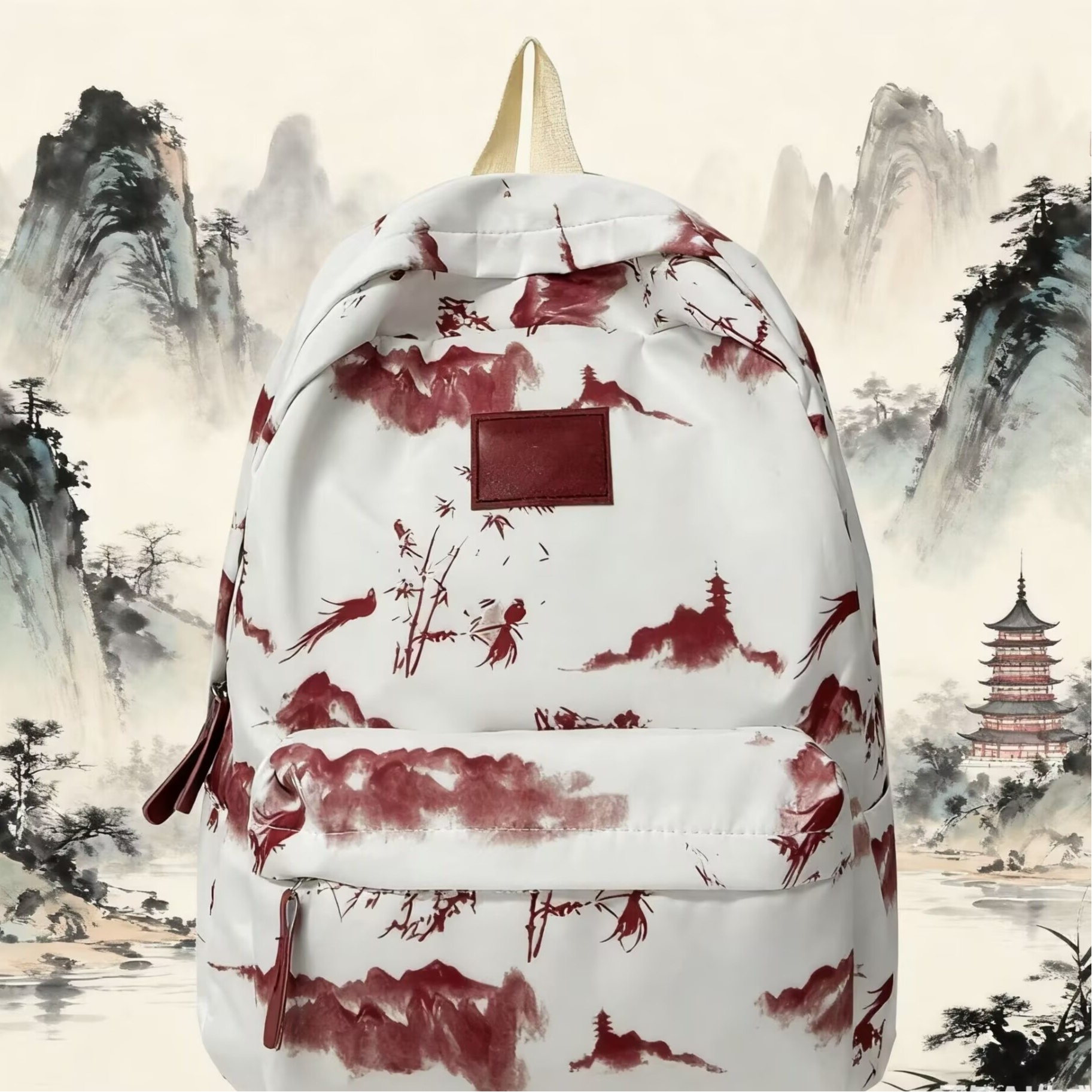 Chinese-style Landscape Painting Backpack