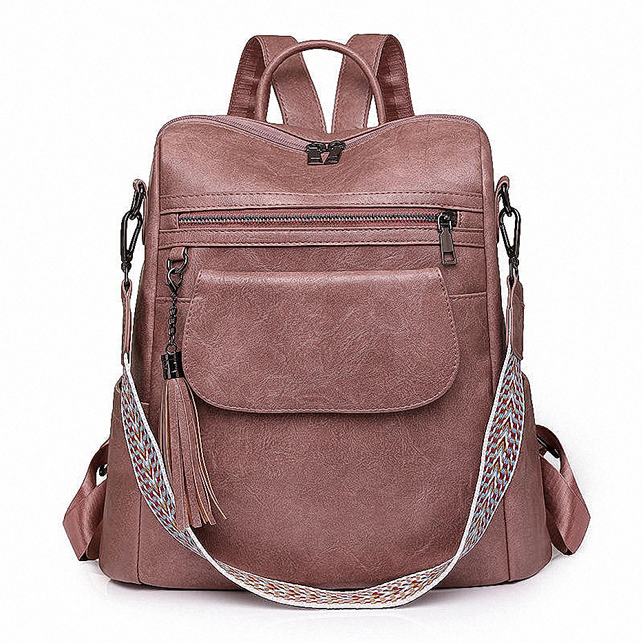  Fashion PU Leather Backpack 