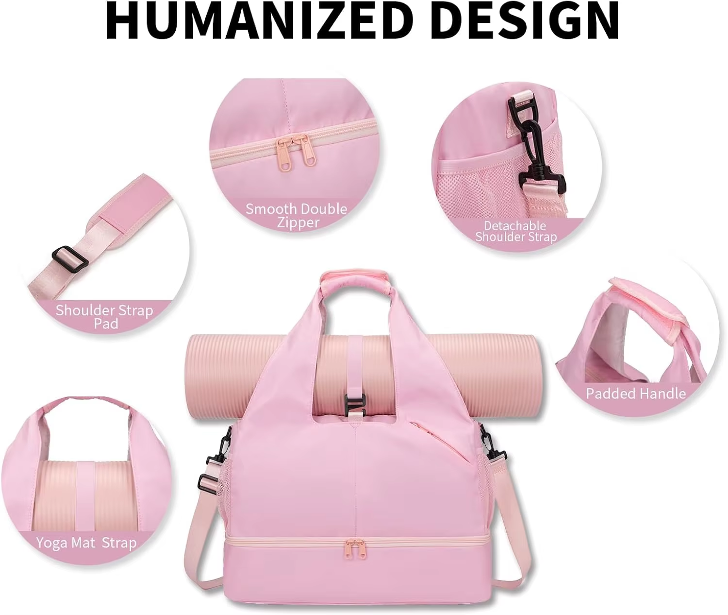 Travel Tote Shoe Organizer Bag Yoga Mat Bag