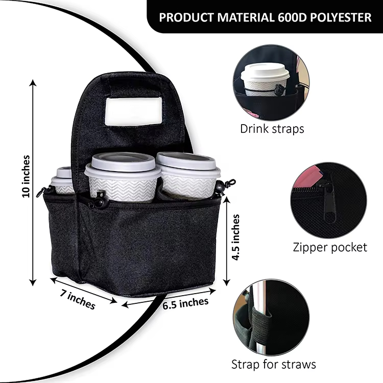 Delivery Portable Drink Carrier Bag