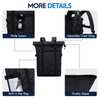  Rolltop Backpack Travel Backpack Casual Daypack 