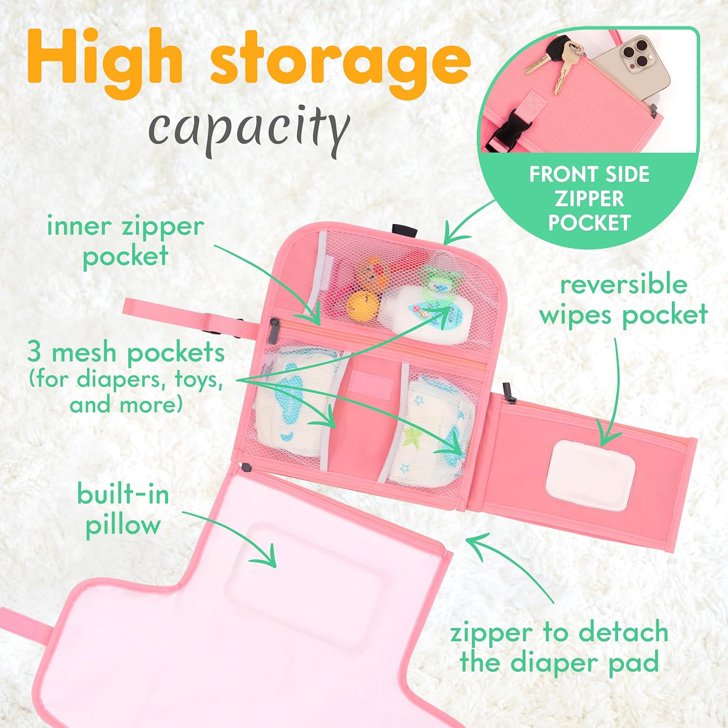 Portable Baby Diaper Bags