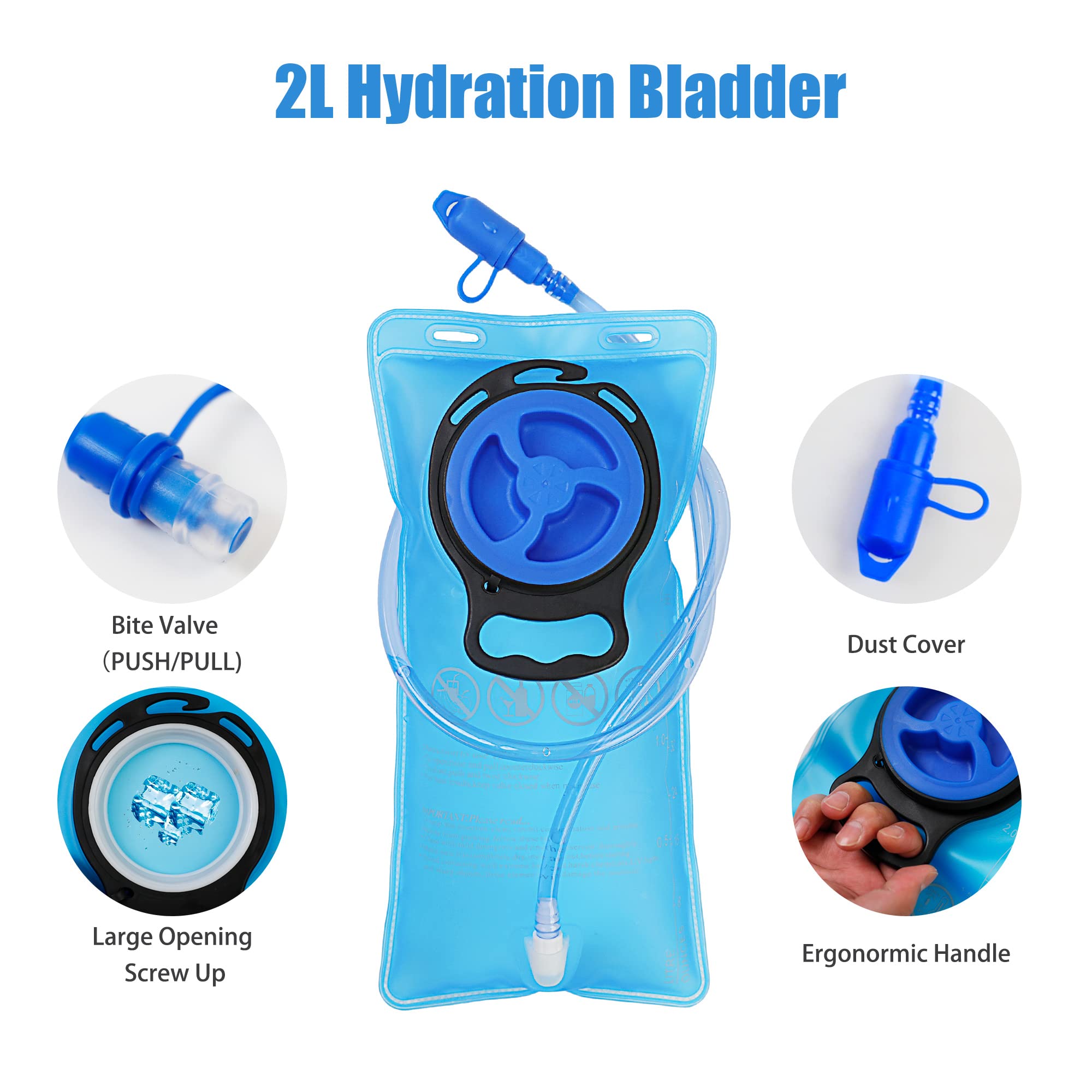  Hydration Backpack With 2l Hydration Bladder Water