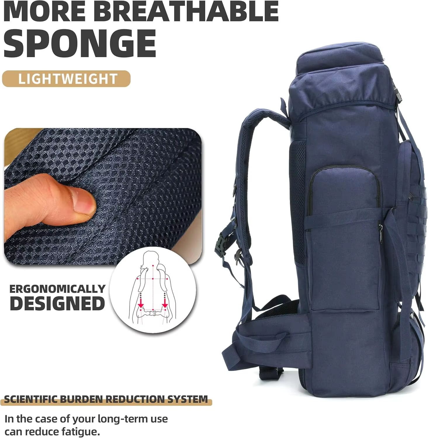 70L Camouflage Tactical Backpack