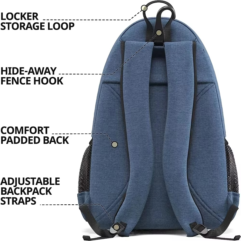 Custom Double Shoulder Bag Multifunctional Outdoor Sports Tennis Racket Badminton Backpack