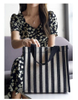 Stripe Pattern Women Tote Bag