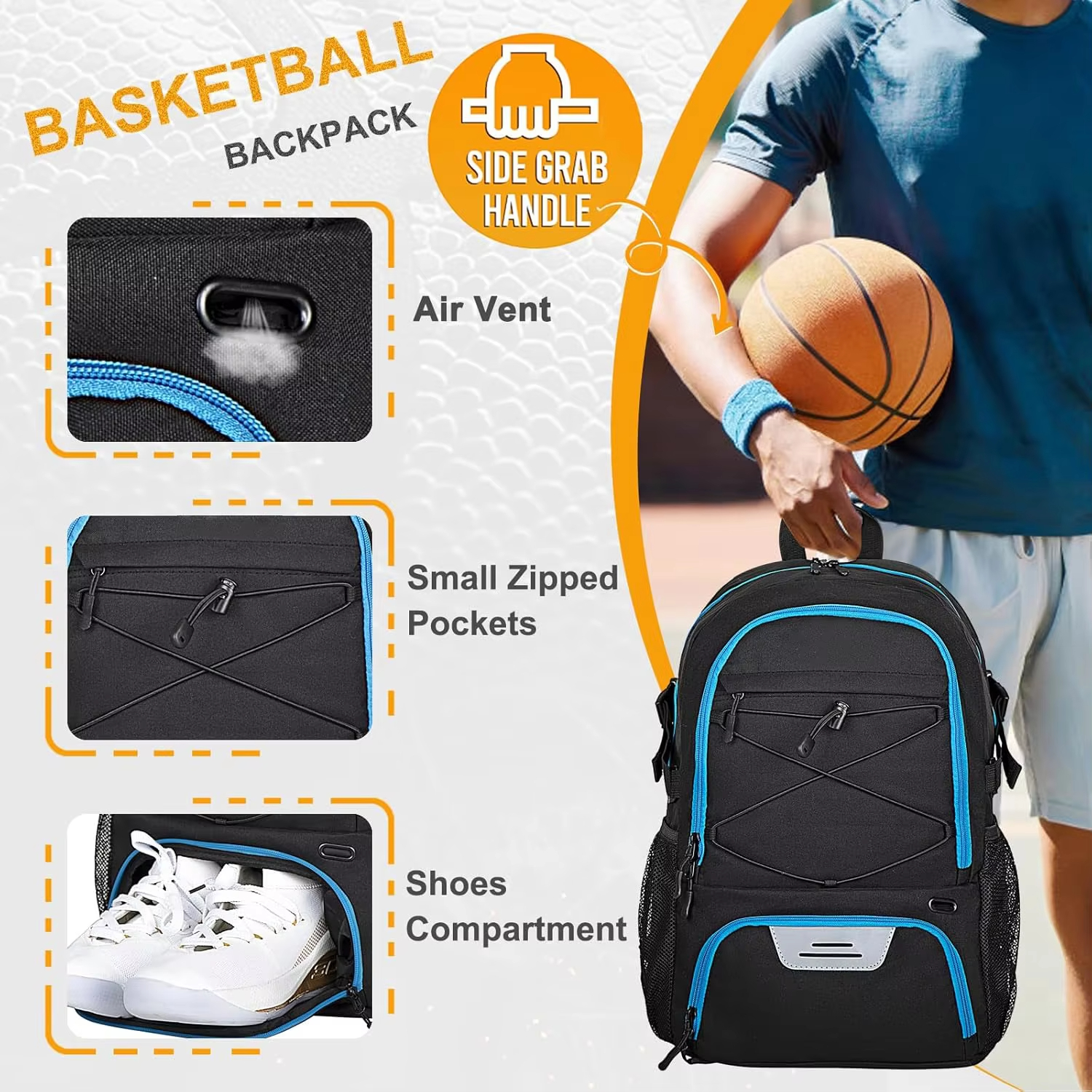 Ball Bag With Shoe Compartment
