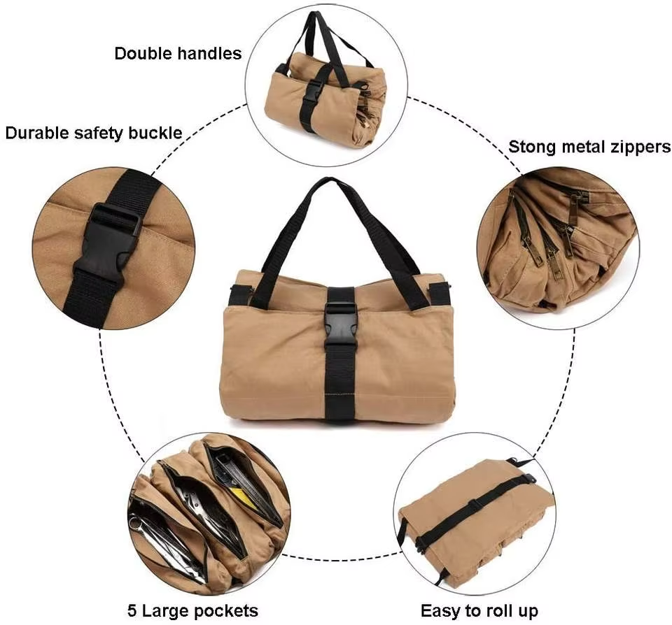  Roll Up Tool Bag Folding Tool Bag 