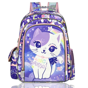 Girls Cute Cat Cartoon Backpack 