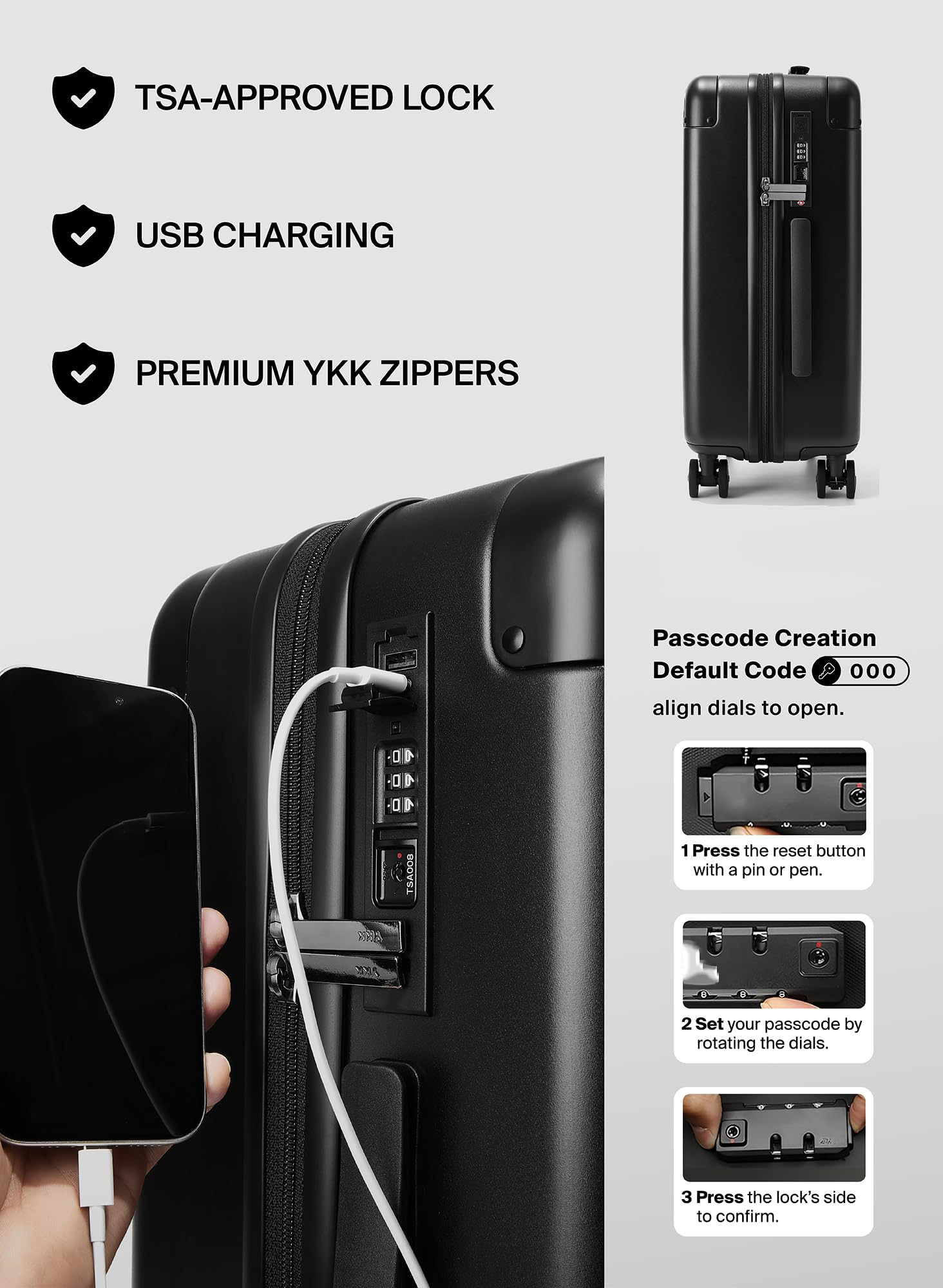 Air Vacuum Seal Suitcase Carry