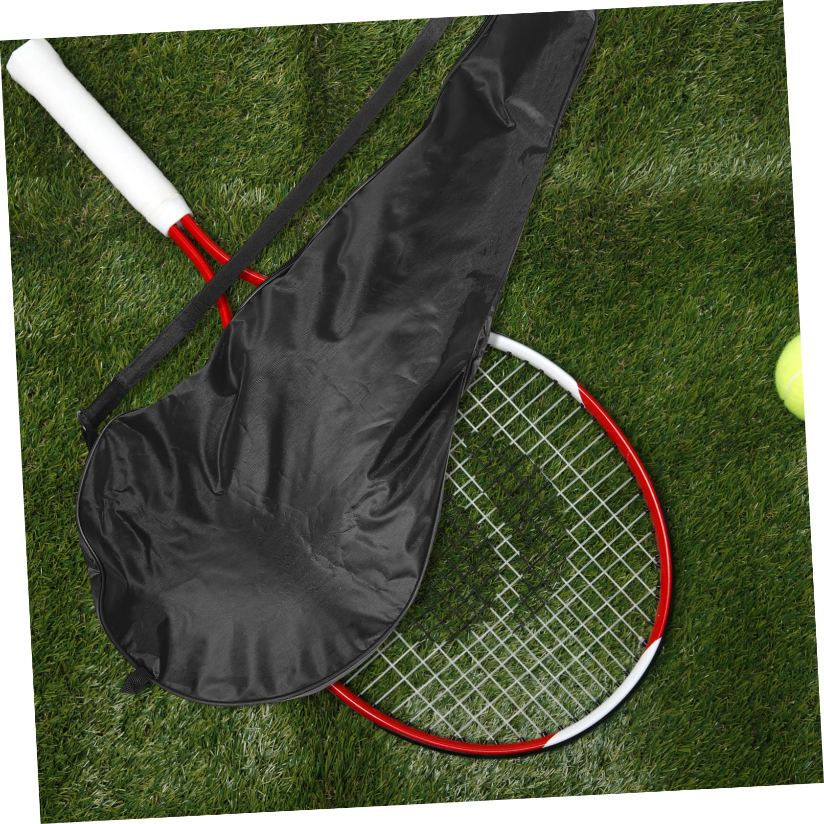  Black Oxford Cloth Tennis Racket Storage Bag Pick Racquet Case for Secure Storage Comfortable Tennis Racket Bag Cover