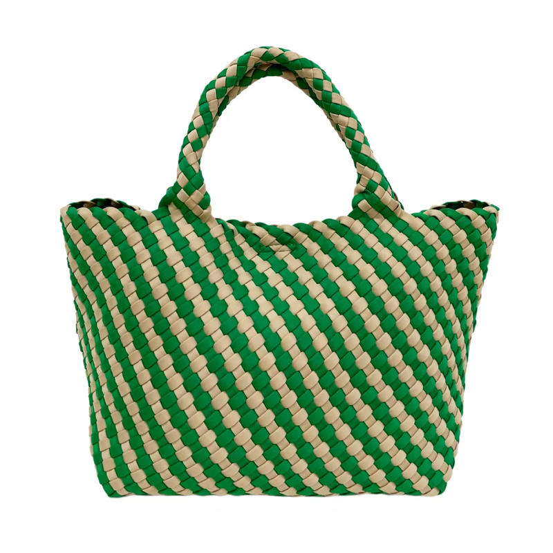 Woven Handbag Fashionable Check Pattern Bag