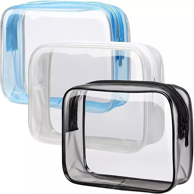  Pvc Transparent Waterproof Clear Makeup Bag 