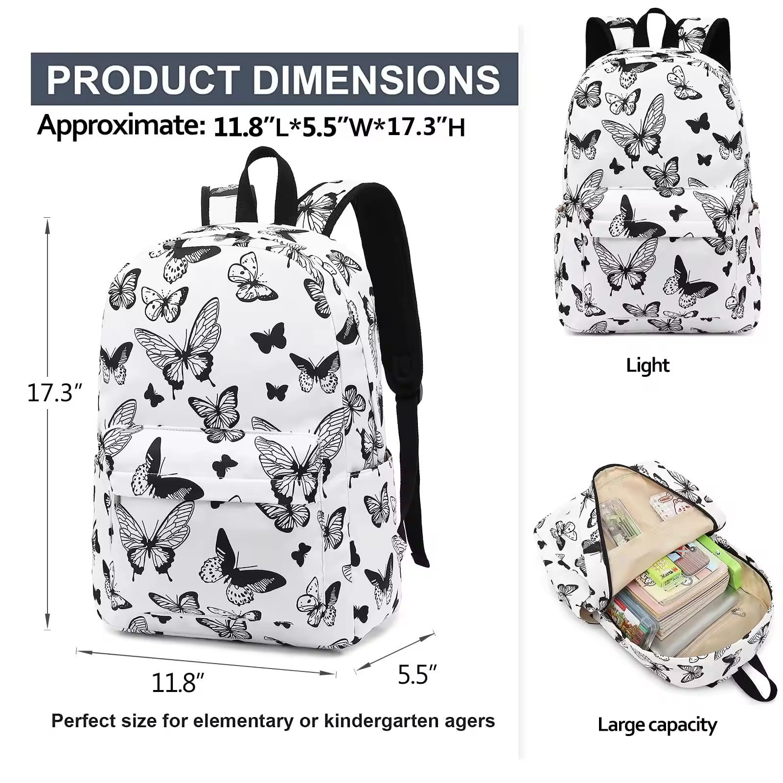  Student Children School Bag 