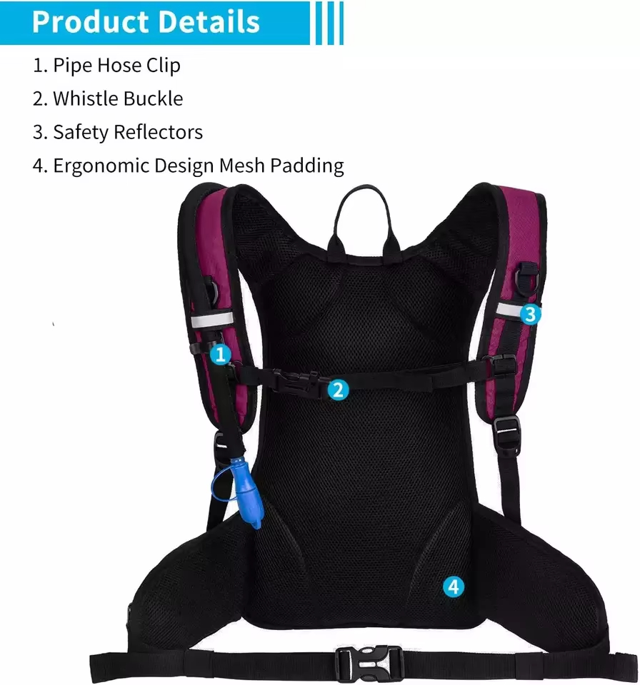 Hydration Backpack With Water Bladder