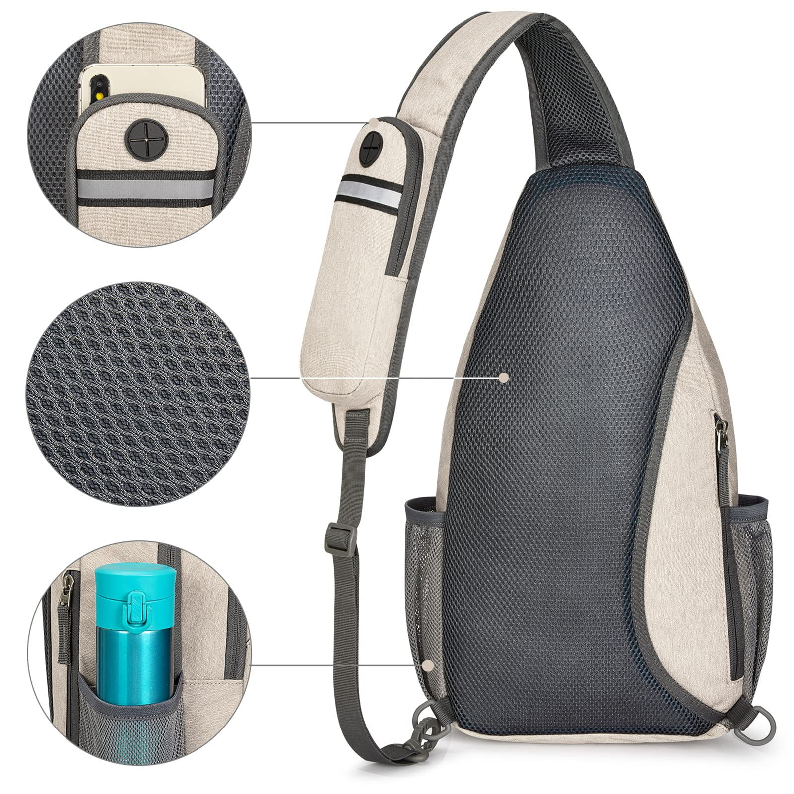  Sling Backpack Crossbody Chest Bag
