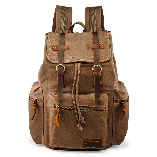 Vintage Canvas Backpack Rucksack 