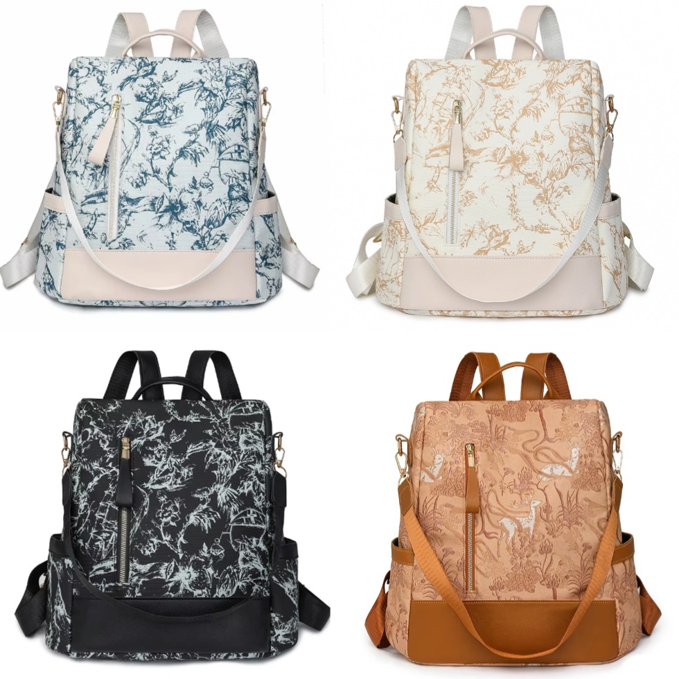  Chinese-style Artistic Ethnic Pattern Backpack 