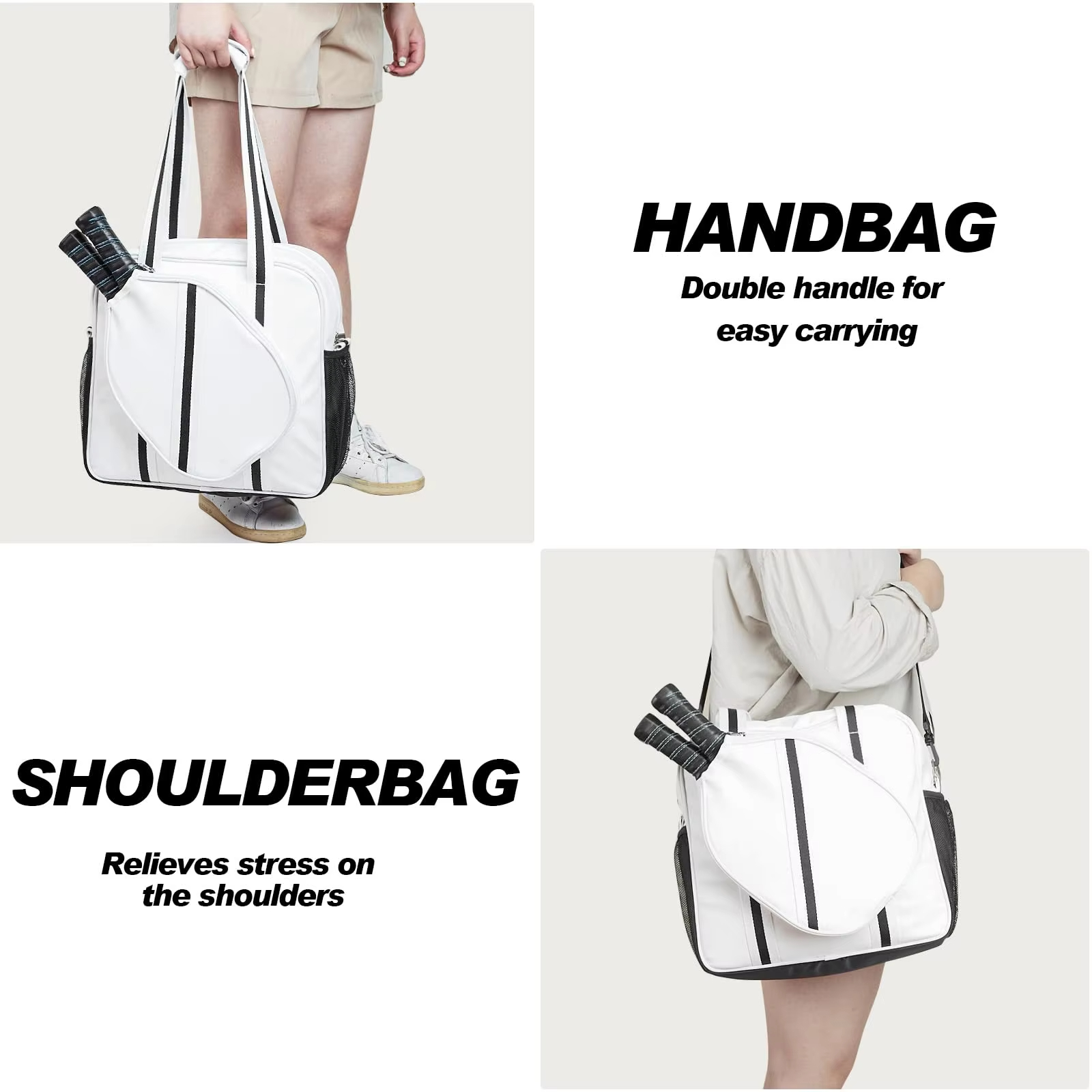 Badminton Pickleball Tote Bag Casual