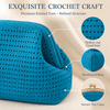 Portable Mahjong Storage Pouch Knitted Mahjong Tile Bag